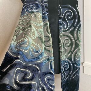 Whimsygoth Silk Velvet Plush Scarf Traditional Craft